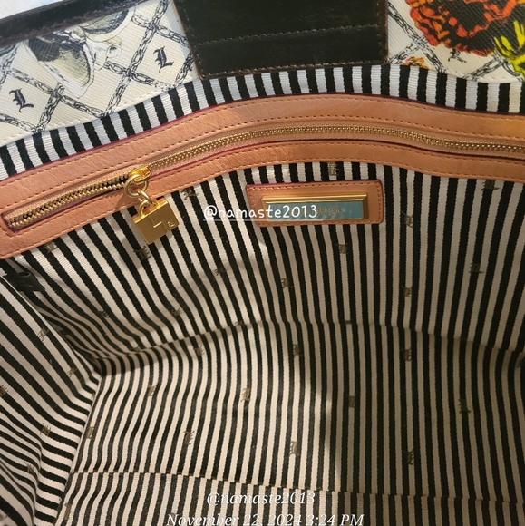 L.A.M.B. Gwen Stefani Marigold Satchel Designer Luxury Celebrity Leather #64 - Picture 14 of 16